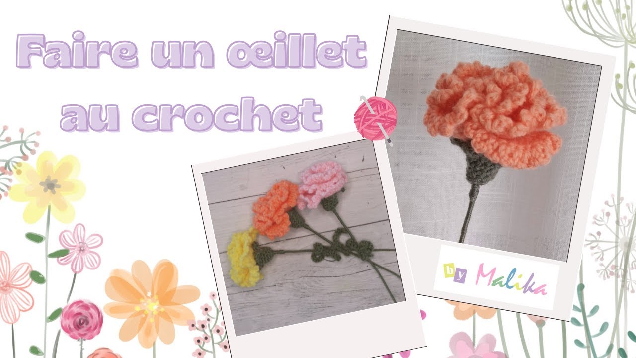 [Fleur au crochet] Comment faire un œillet au crochet ? Crochet facile - Crochet débutant