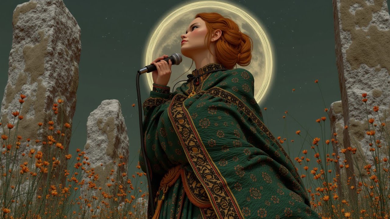 Mystical Celtic Melodies - Enchanting Singer Under the Moonlight | Soothing Night Sounds