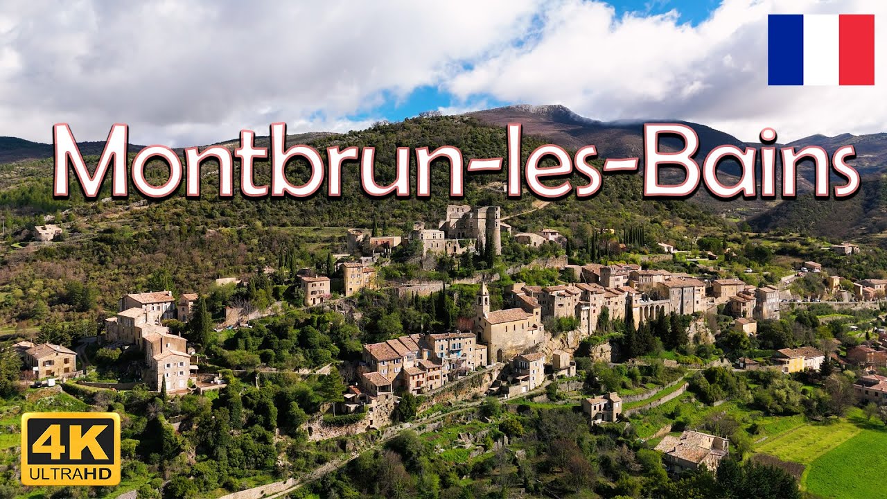 Montbrun-les-Bains 🇫🇷 🌞 Medieval village, Génération Lavande by Anna, Mountain road, walk tour [4K]