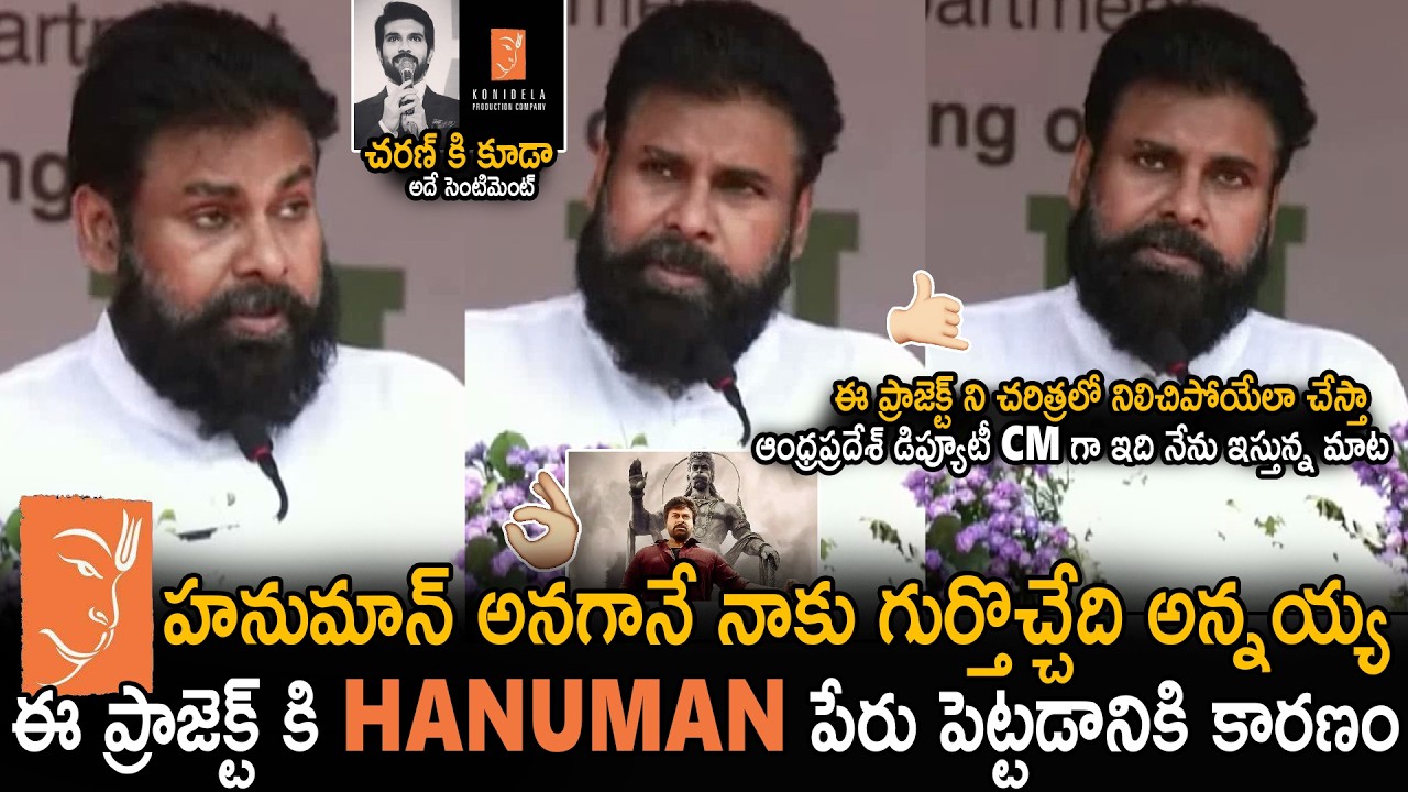 Deputy CM Pawan Kalyan Mind Blowing Speech At HANUMAN Project Inauguration | Janasena Party | Stv