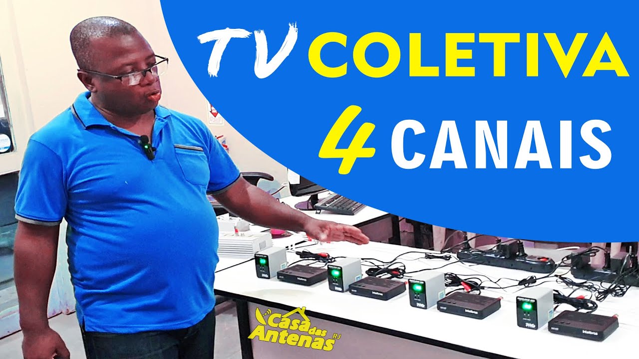 COMO TER 4 CANAIS DE GRAÇA EM VÁRIAS TVs - SISTEMA COLETIVO DE TELEVISÃO PARA HOTÉIS E POUSADAS