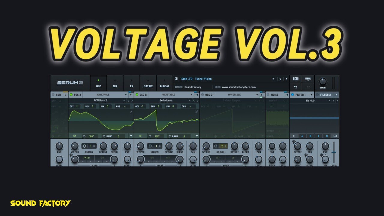 Voltage Vol.3 – Club-Ready Tech House Presets & Drum Loops for Serum 2
