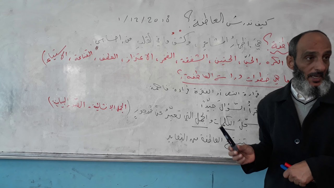 خطوات دراسة العاطفة / الشهادة الرسمية .