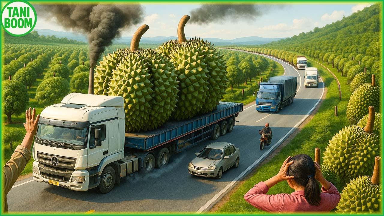 Mengangkut Jutaan Ton Durian Dengan Cara Ini - Mesin Berat Terbesar di Dunia | Teknologi Pertanian