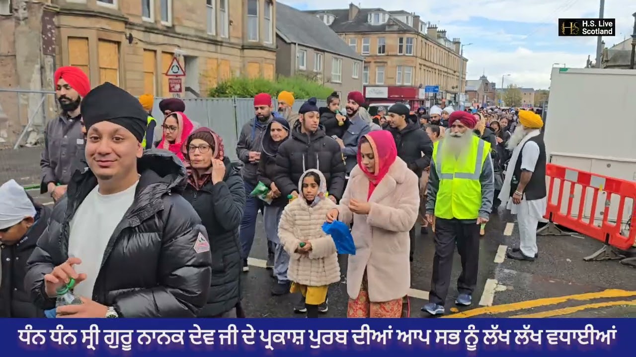 Nagar Kirtan Glasgow    Guru Nanak Dev ji  Gurprub      02nd November  2025