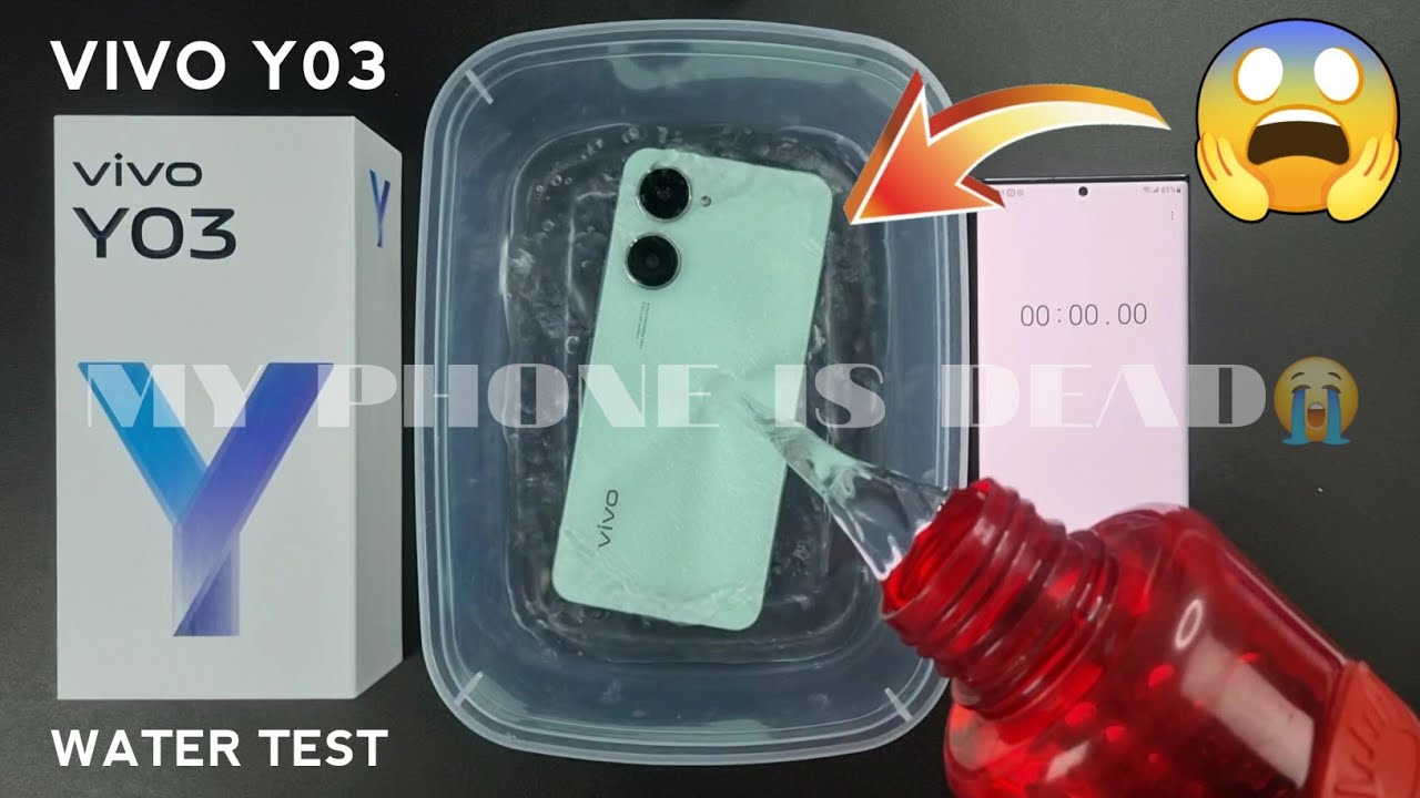 Vivo Y03 Water Test 💦💧| Vivo Y03 iP54 Actually Waterproof or Not?🤔🤔