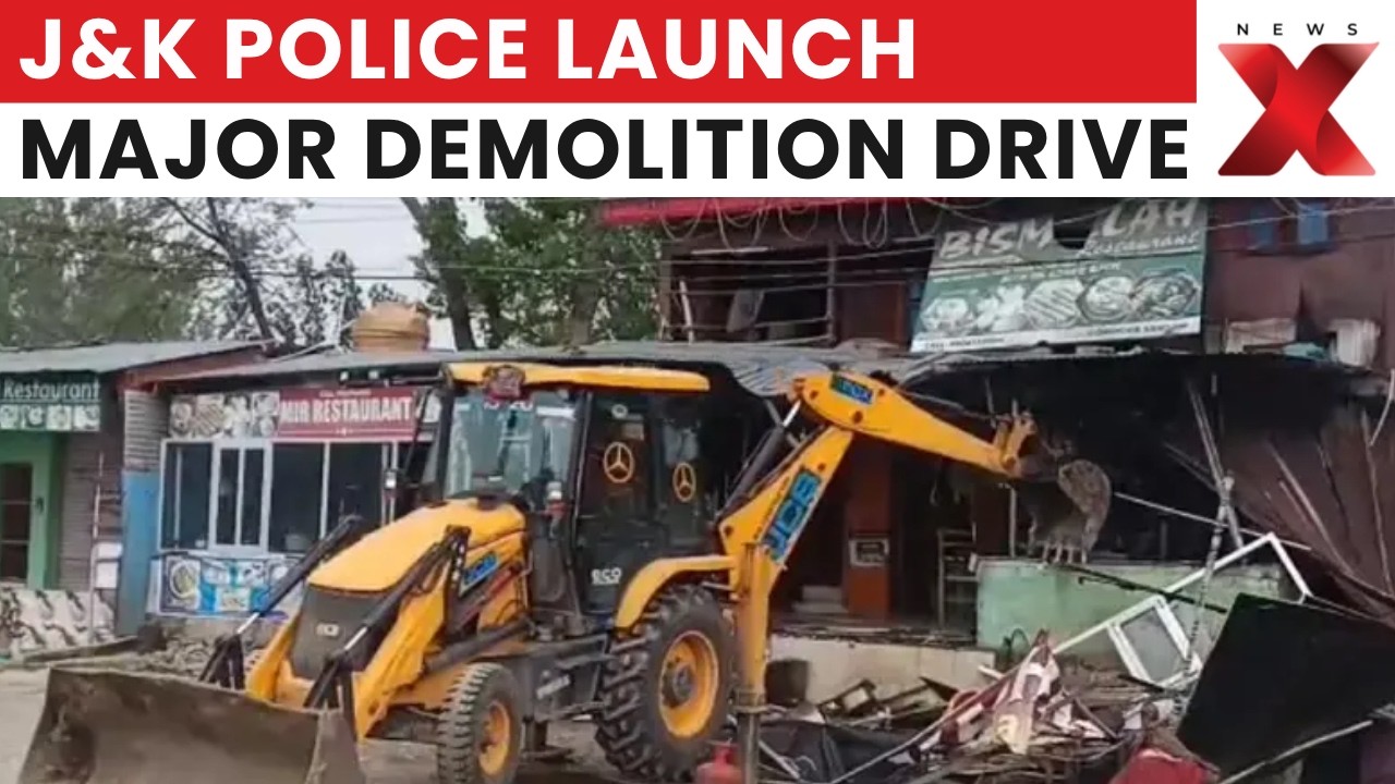 J&K Police Launch Demolition Drive Against Alleged Drug Peddler In Jammu | Latest News | NewsX