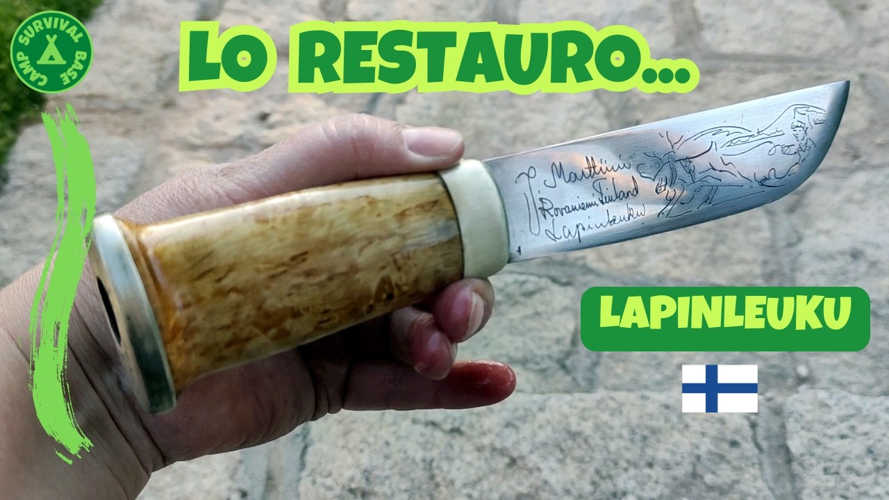 🛠️𝐑𝐄𝐒𝐓𝐀𝐔𝐑𝐎 𝐔𝐍 𝐂𝐔𝐂𝐇𝐈𝐋𝐋𝐎 𝐘 𝐒𝐔 𝐅𝐔𝐍𝐃𝐀🛠️ Lapinleuku finlandés 🔪#diy #hazlotumismo #cuchillosartesanales