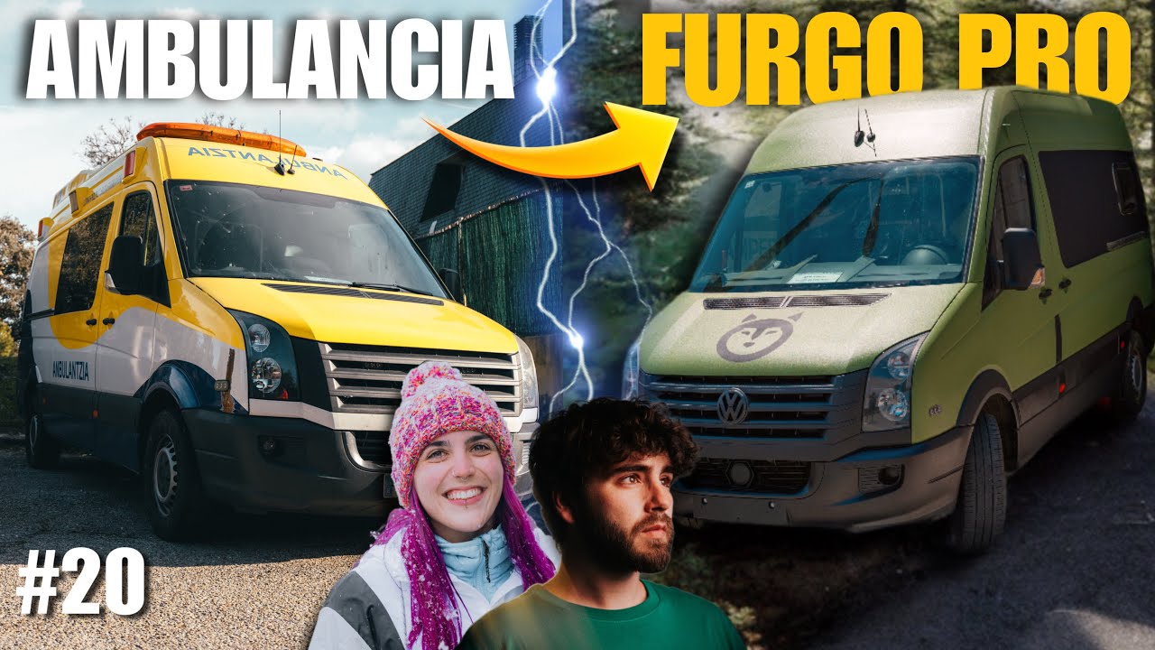 PINTAMOS la FURGO CAMPER con PINTURA ESPECIAL RAPTOR - #20 Camperizando una Ambulancia