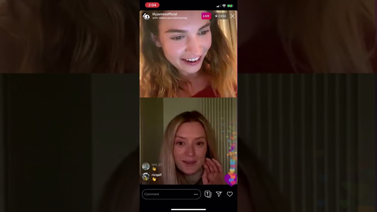 Lily James Instagram Live Part 1 - May 10, 2020
