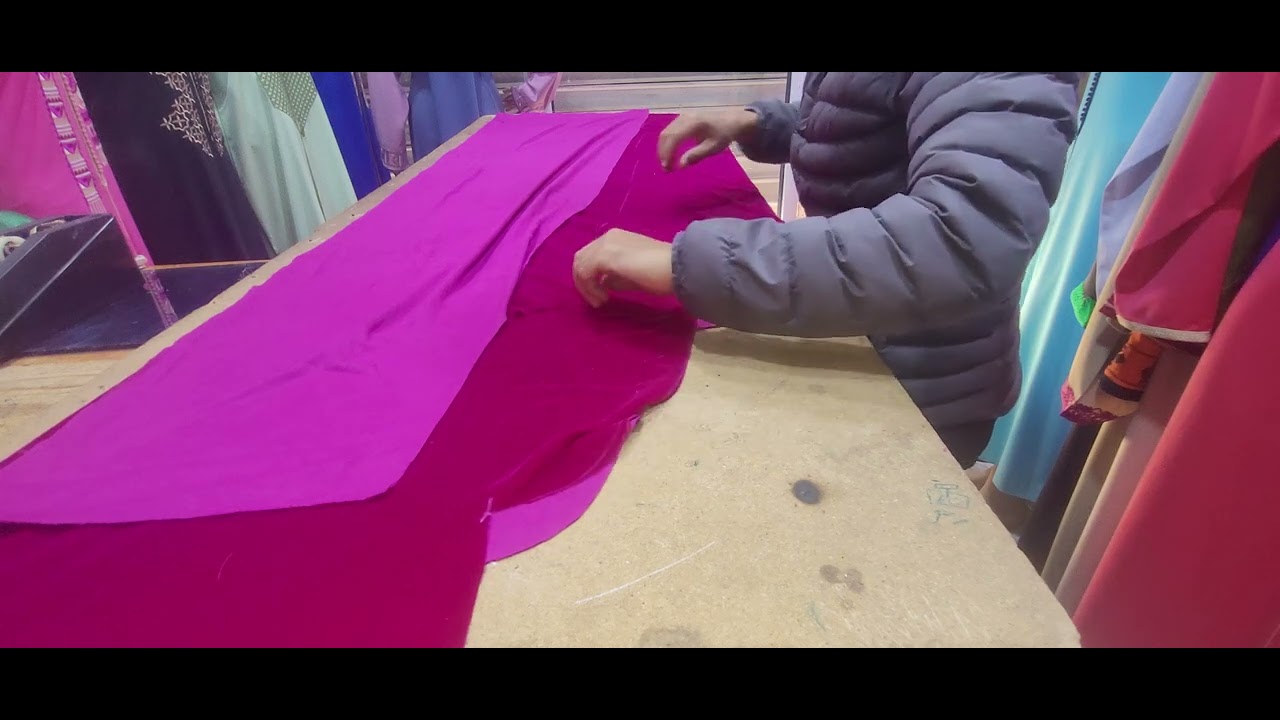 طريقة فصالة قفطان في توب موبرة ..تعليم المبتدئيين للفصالة والخياطة