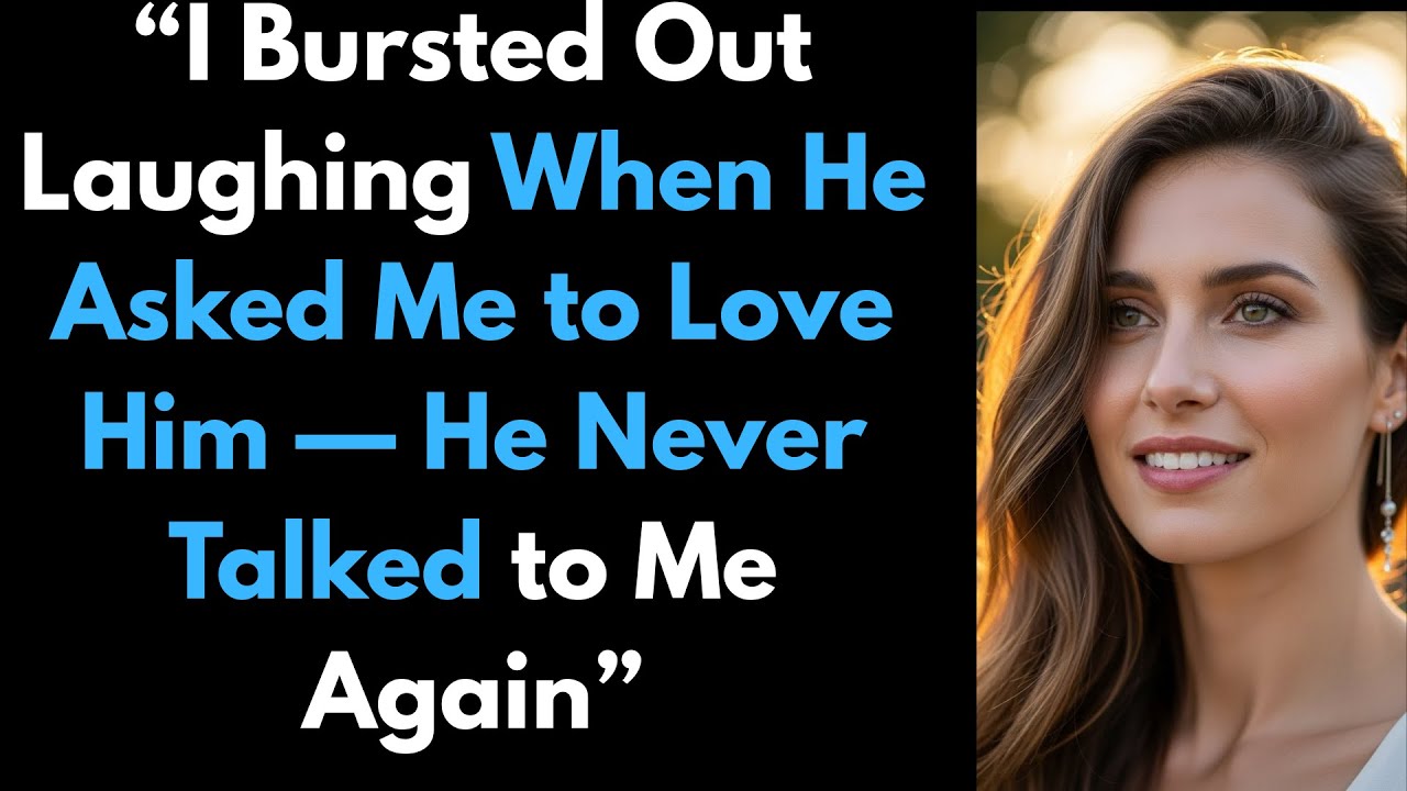 “I Bursted Out Laughing When He Asked Me to Love Him — He Never Talked to Me Again”
