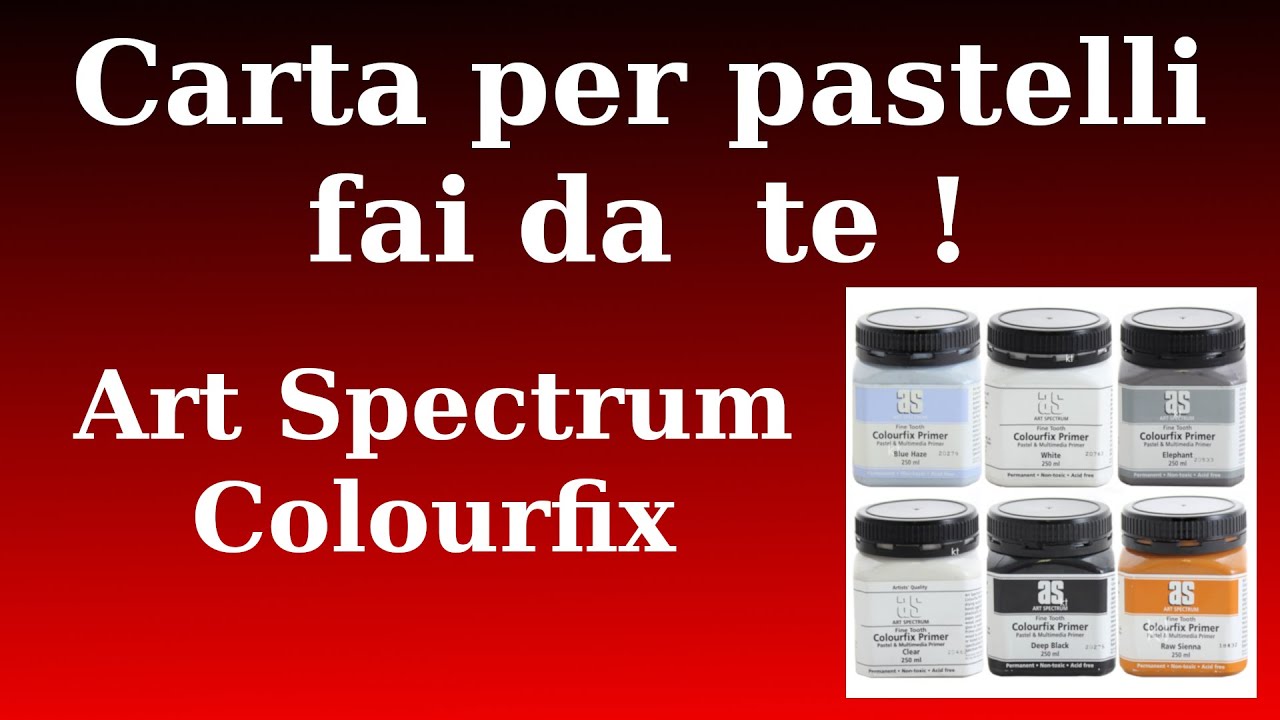 Carta per pastelli fai-da-te con il primer Colourfix