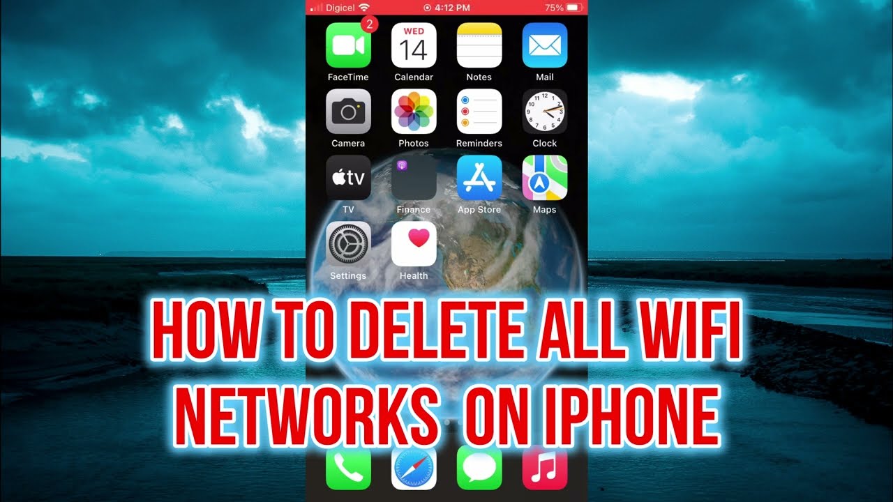 HOW TO DELETE ALL WIFI NETWORKS ON IPHONE