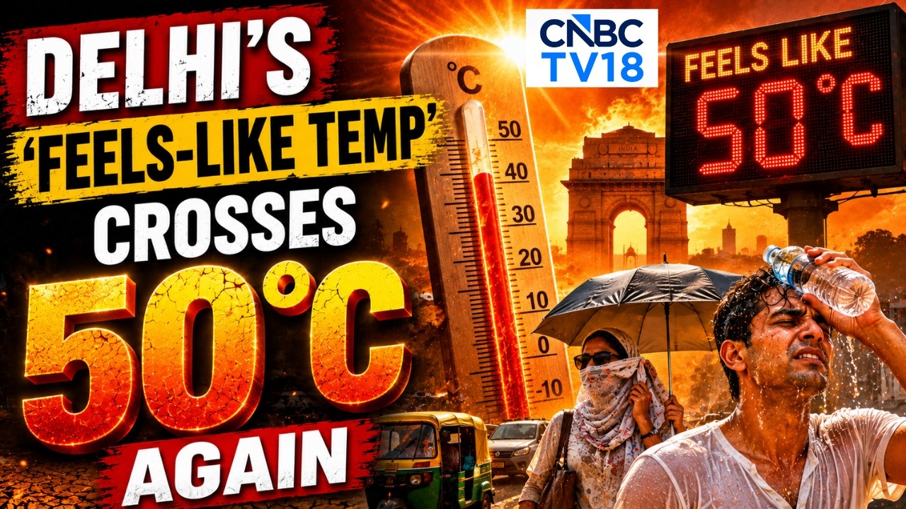 Никакого облегчения для Дели: индекс жары достиг 50,7&deg;C | IMD прогнозирует дождь со 2 июля | N18G...