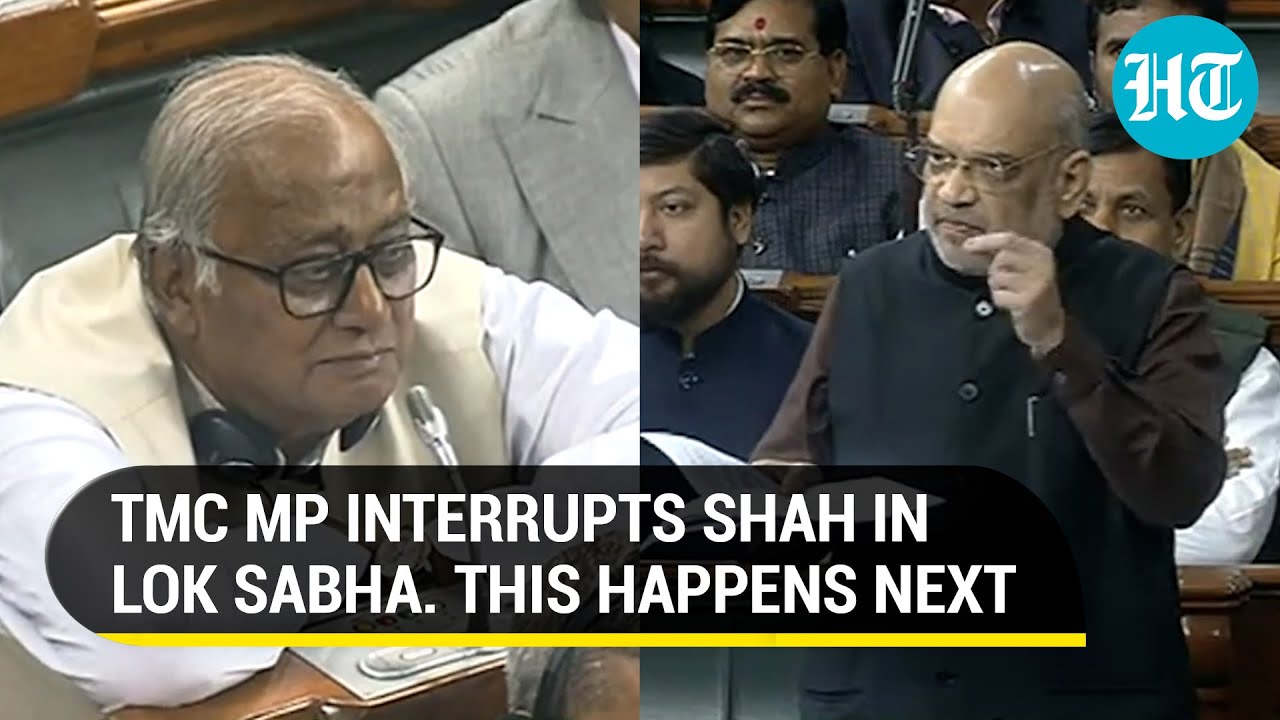 ‘Not getting angry…’: When Amit Shah scolded TMC’s Saugata Roy for interrupting him in Parl | Watch
