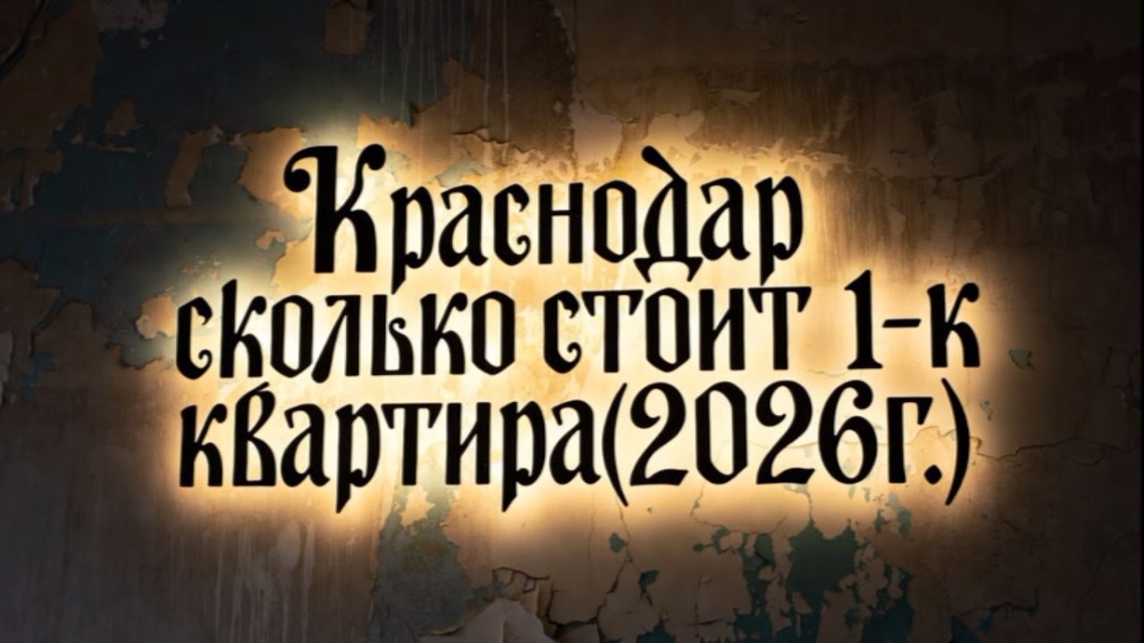 Краснодар цены на квартиры 2026 год (1-комнатные) часть-1