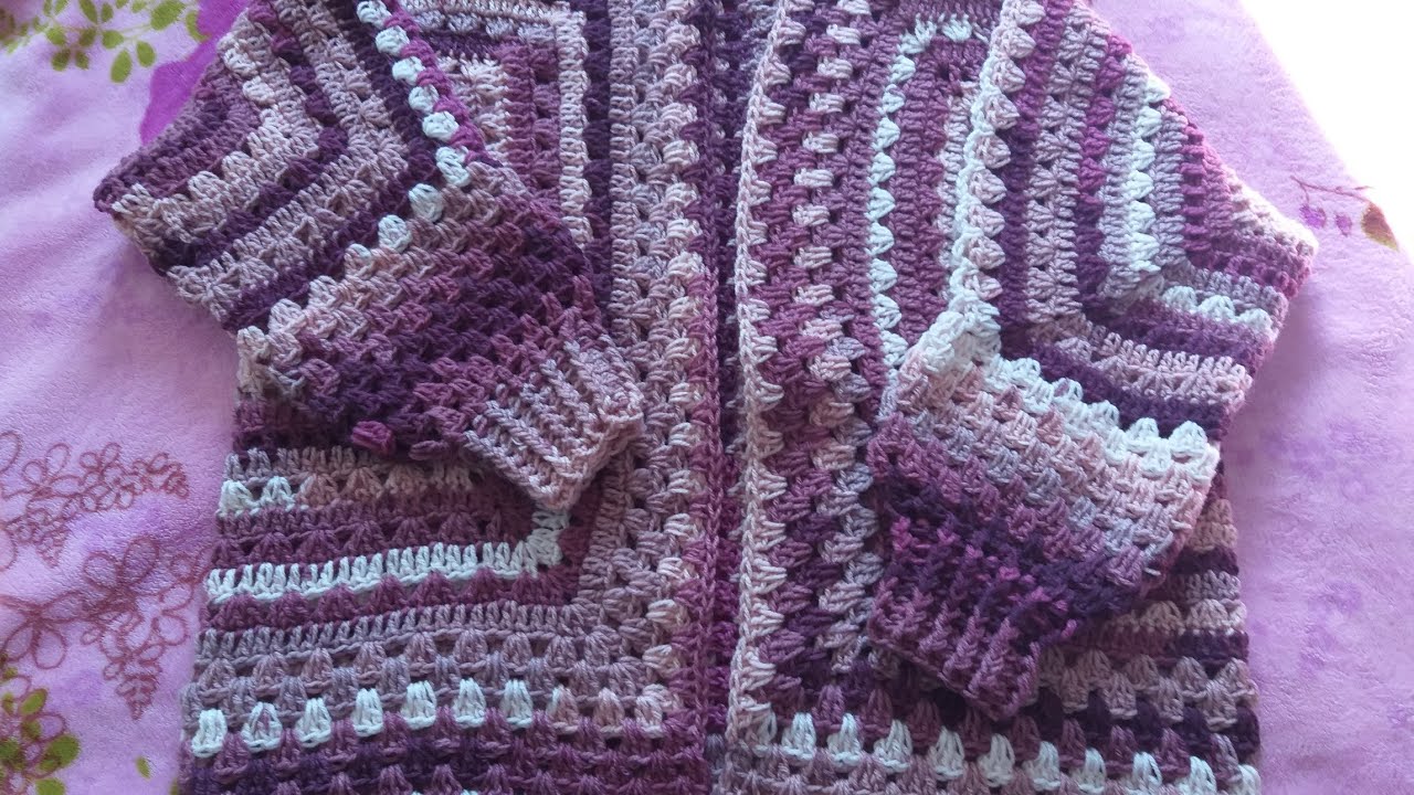 Casaco hexagonal crochê fácil de fazer passo a passo completo, material usado na descrição do vídeo