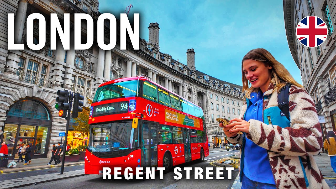 London Walking Tour 4K 🇬🇧 Piccadilly Circus and Regent Street