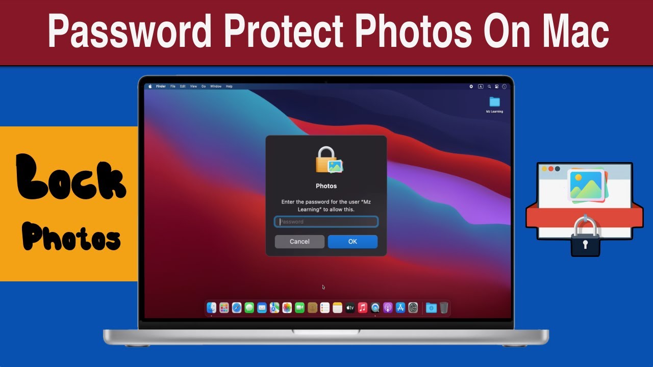 How to Password Protect Photos on Mac without using any third party software | Lock Pictures on Mac