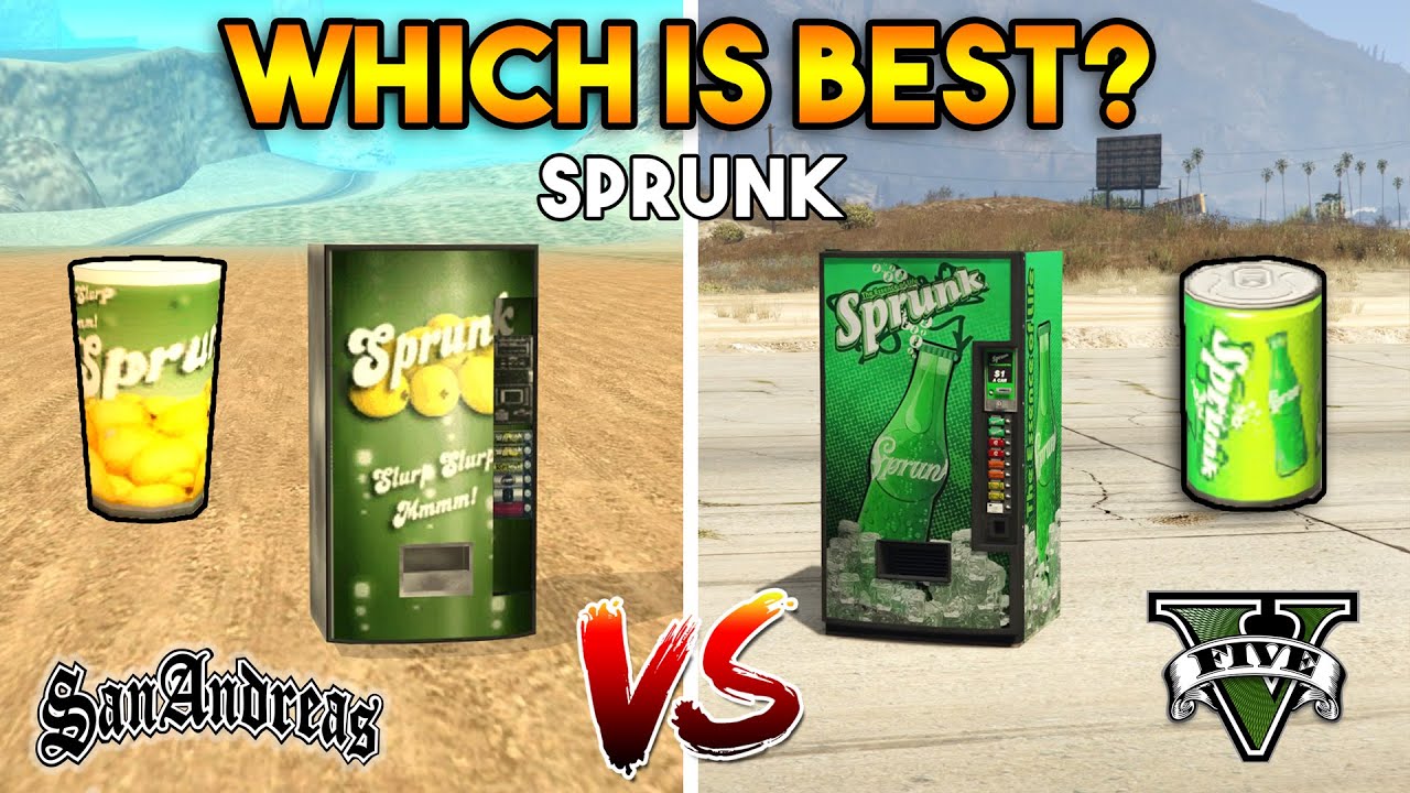 GTA 5 SPRUNK VS GTA SAN ANDREAS SPRUNK : WHICH IS BEST?