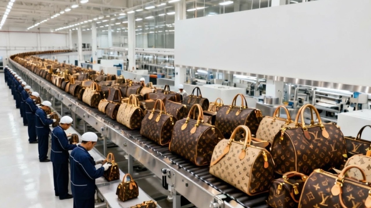 Bên trong nhà máy Louis Vuitton: Quy trình sản xuất túi xách hàng hiệu quy mô lớn.