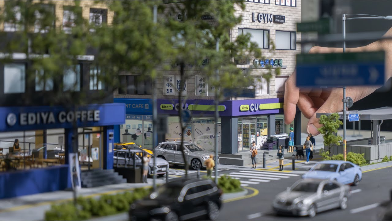 (Part 3) I Built an Ultra-Realistic Seoul Street in 1/64 Scale Diorama