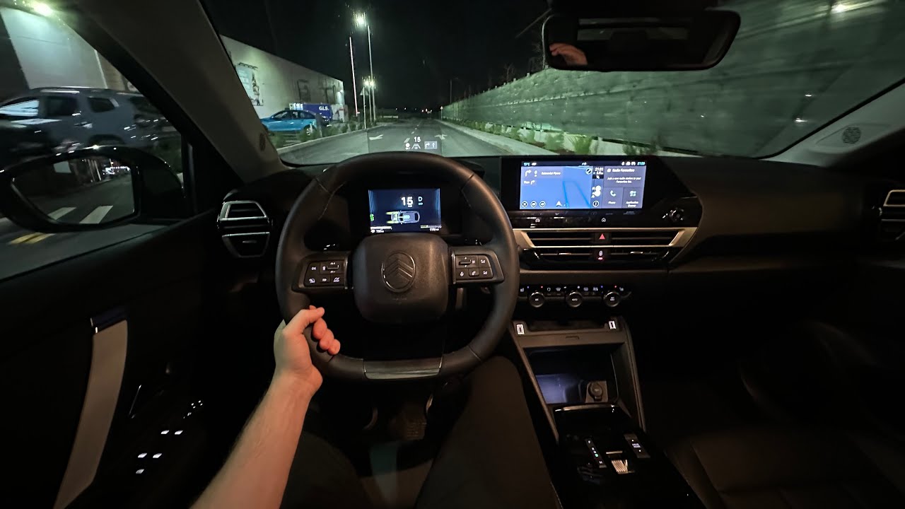 Citroen C4 2025 Night Test Drive POV