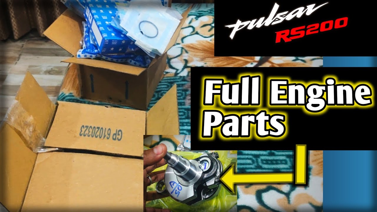 Pulsar RS200 Full Engine Parts 〽️ || Crank, block, etc.