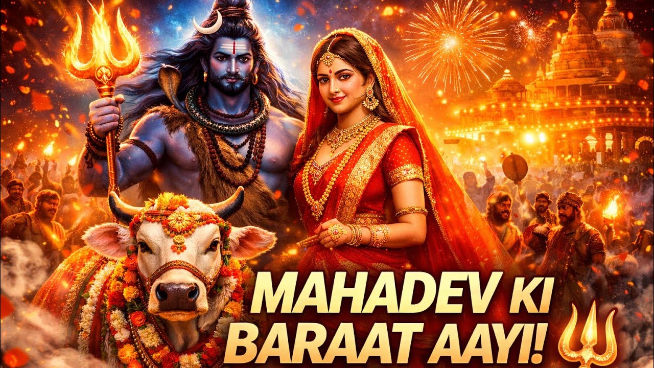 Mahadev Ki Baraat Aayi 🔱 | Mahadev Ki Shadi 2026 | Har Har Mahadev | Shiv Parvati Vivah Song