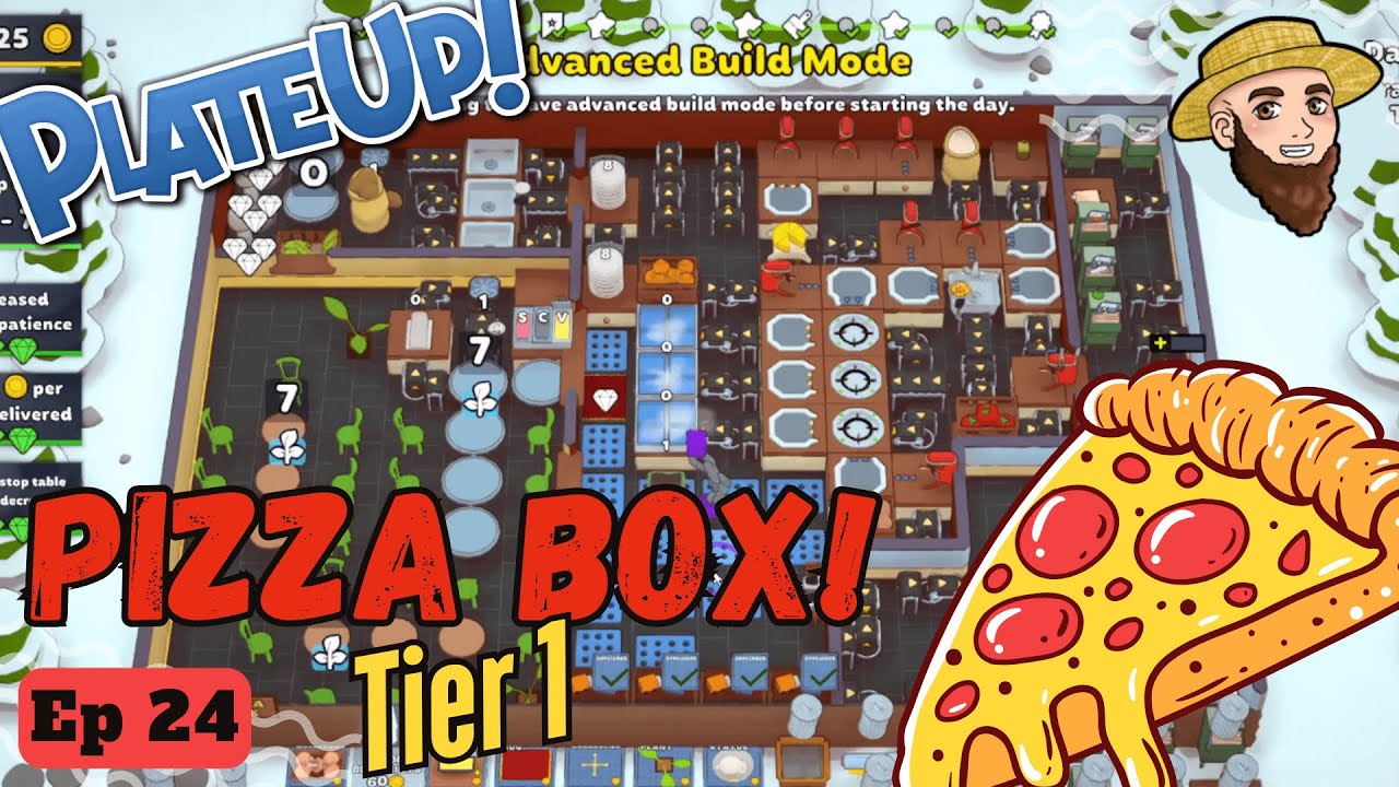 The Pizza Box, Tier 1!! - Solo Play PlateUp! I REMODEL DAY!  #pizza   #theontariogardener   #plateup