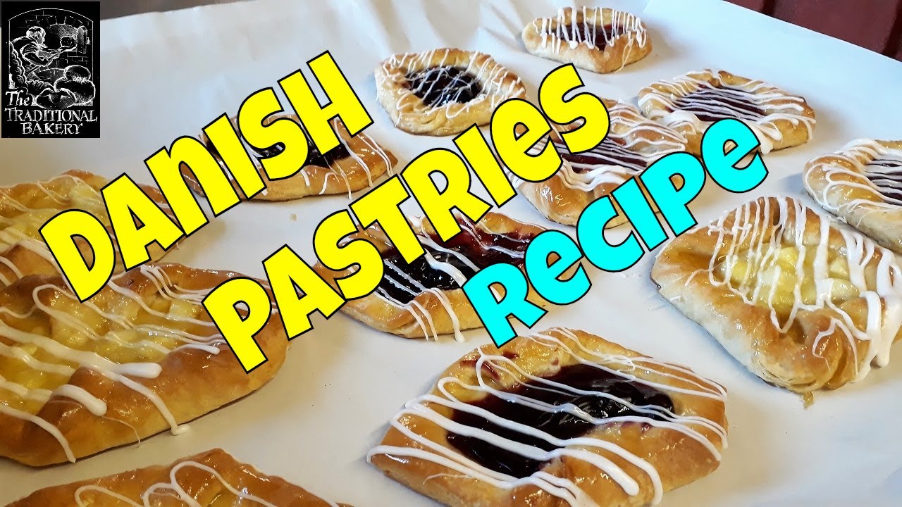 Danish Pastries how to Recipe Demonstration in the Bakery