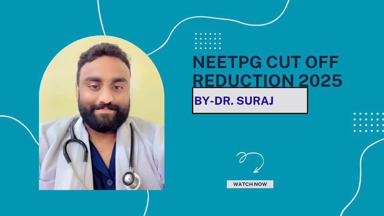 Neet pg 2025 cut off reduction/ Neet pg 2025 zero percentile/ Neet pg 2025 revised cut off