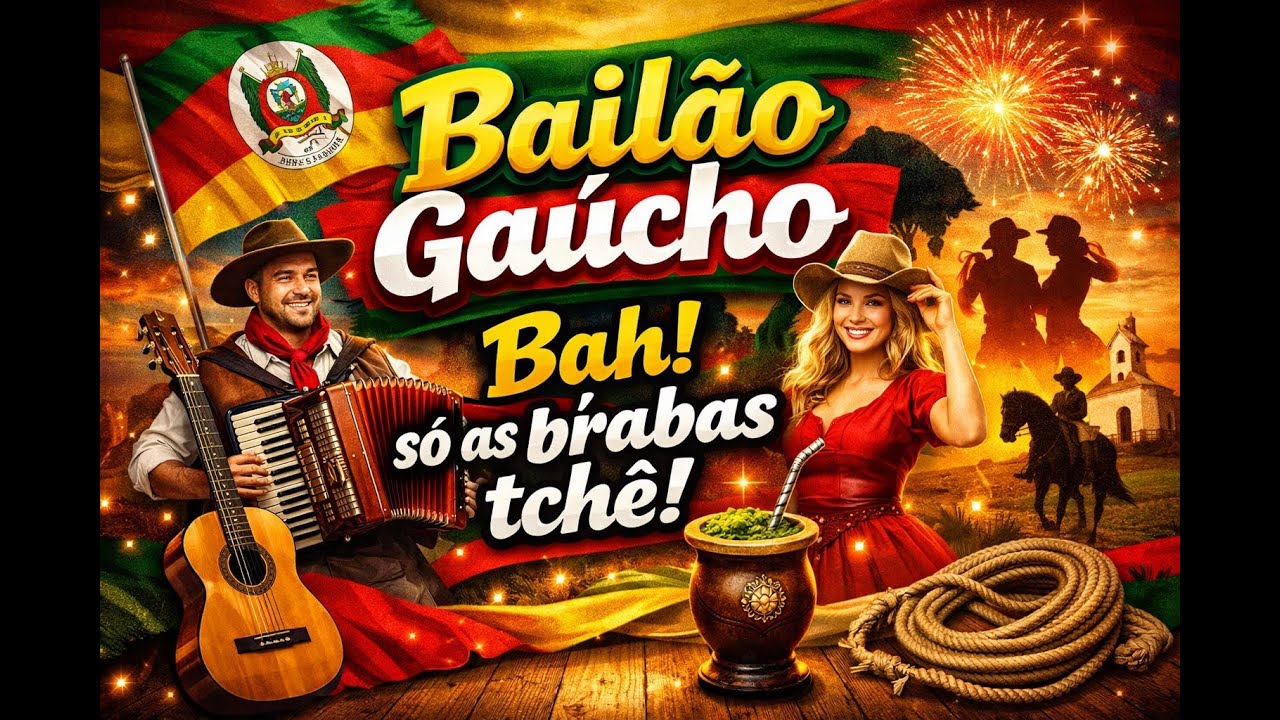 Bailão Gaúcho - Bah só as brabas tchê! - Dj Martins