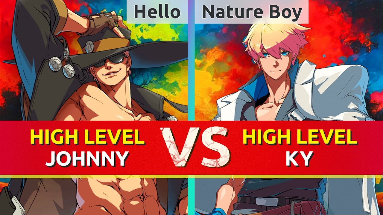 GGST ▰ Hello (Johnny) vs Nature Boy (Ky). High Level Gameplay
