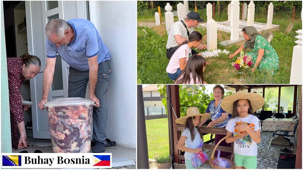 Darivanje mesa i posjeta groblju tokom Kurban-bajrama | Giving meat and visiting the cemetery on Eid