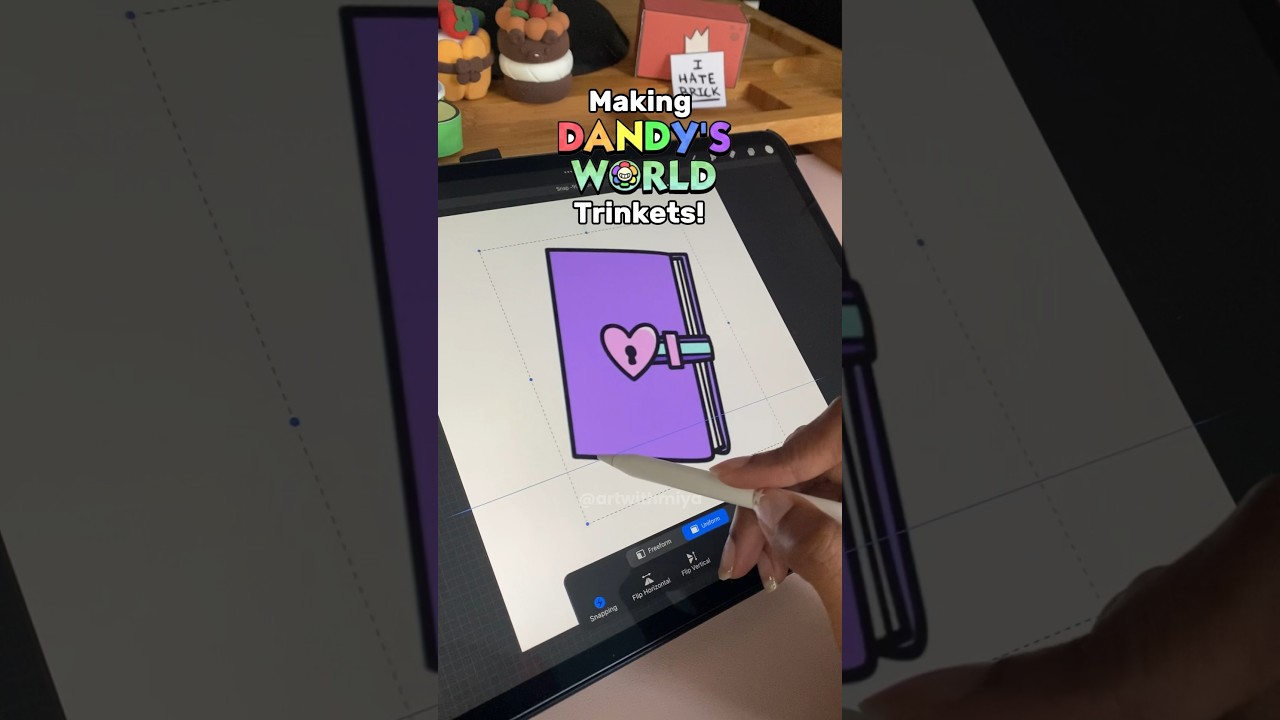 Making Flutters Diary! 📔💜 #cardboardcraft #flutter  #papercraft #dandysworldtrinkets #dandysworld