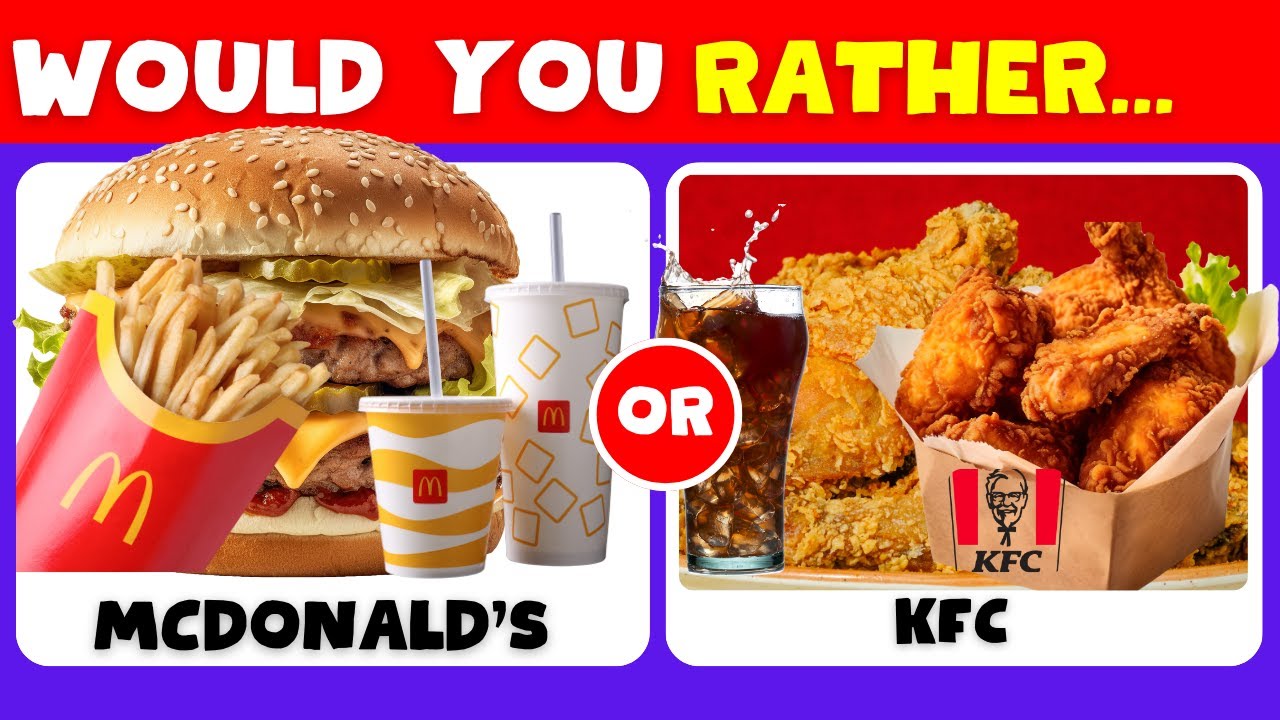 WOULD YOU RATHER - FUN FOOD EDITION | TOUGH HARD FOOD CHOICES