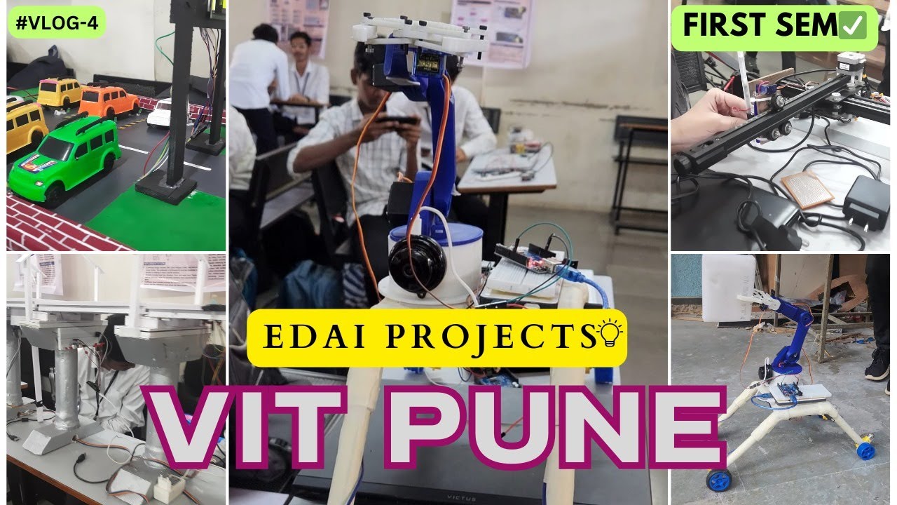 VIT PUNE college vlog | EDAI PROJECTS |SEM 1✅