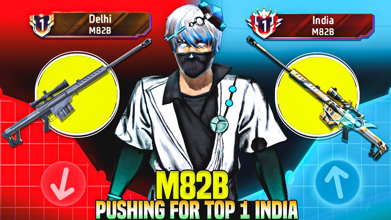 Pushing Top 1 In Sniper M82B | Free Fire Solo Rank Pushing With Tips And Tricks | Ep-5
