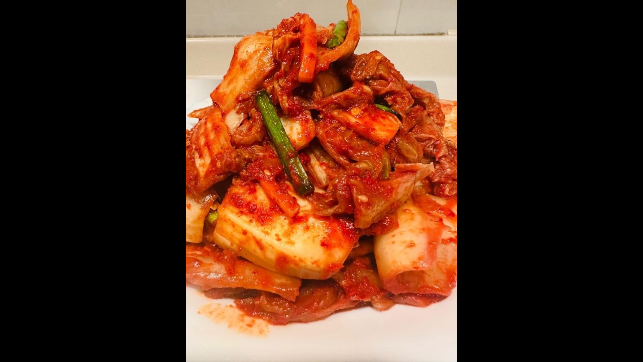発酵いらず風！韓式パオツァイ（即席キムチ）🥬 旨辛しゃきしゃき #簡単レシピ #料理