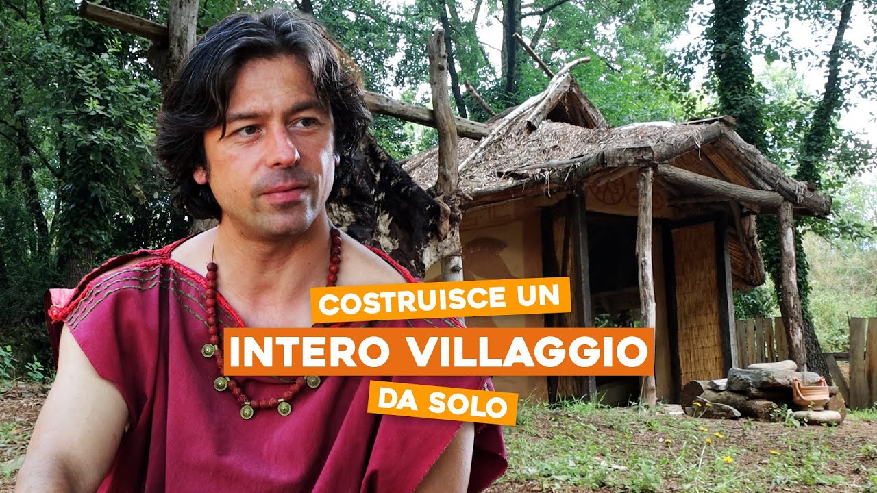 COSTRUISCE un intero VILLAGGIO da solo - Alessio Grandicelli etrusco del XXI secolo