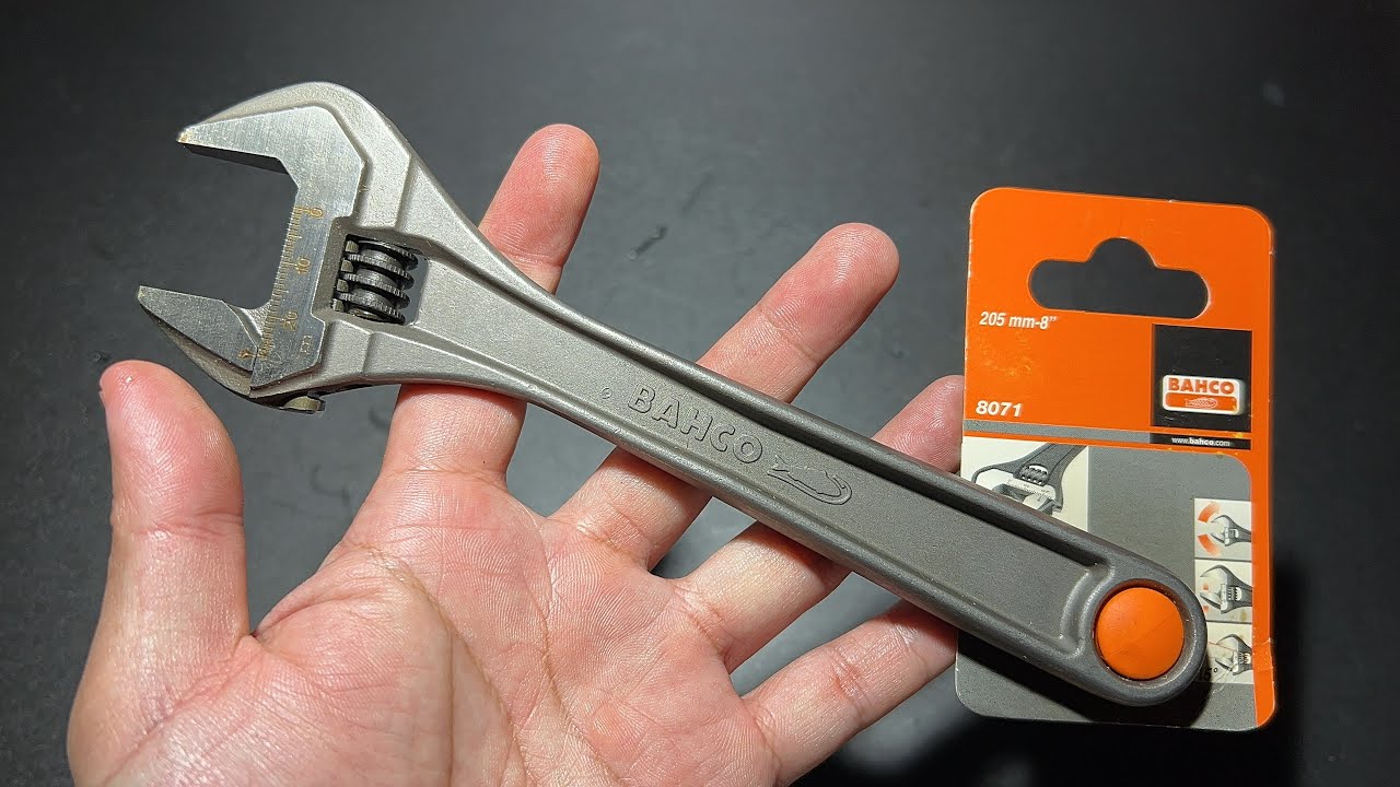 BAHCO 8“ INCH WRENCH ยืม ประแจเลื่อน ขนาด 8” นิ้ว / 200มม ผลิตสเปน แต่ยี่ห้อนี้ของสวีเดนครับ