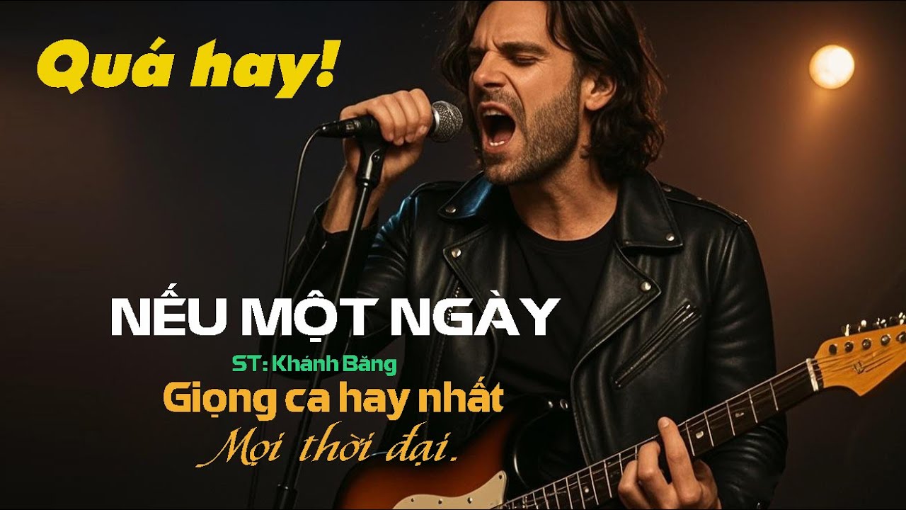 NẾU MỘT NGÀY - Giọng ca AI đặc biệt hay- Rock metal.