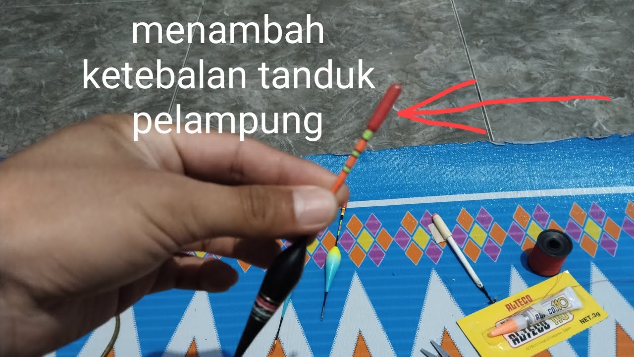 Tutorial cara menambah ketebalan tanduk pelampung atau kambangan.