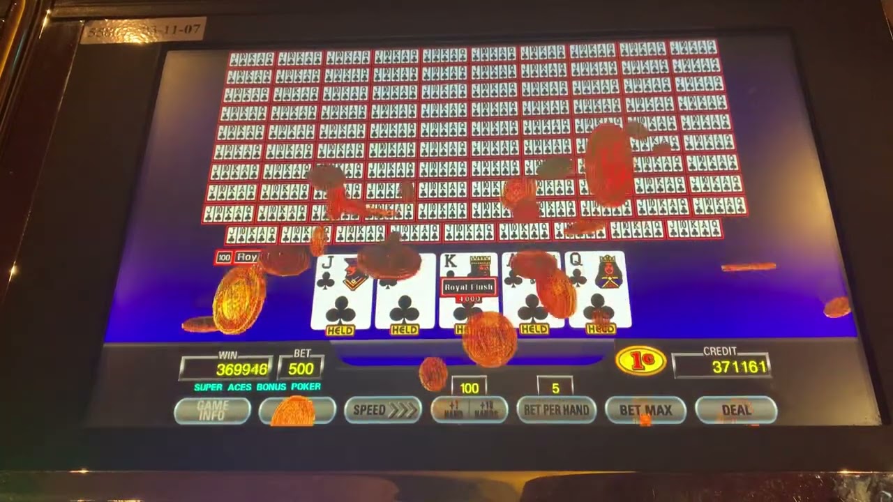 Dealt Royal Flush on 100 Hand Poker