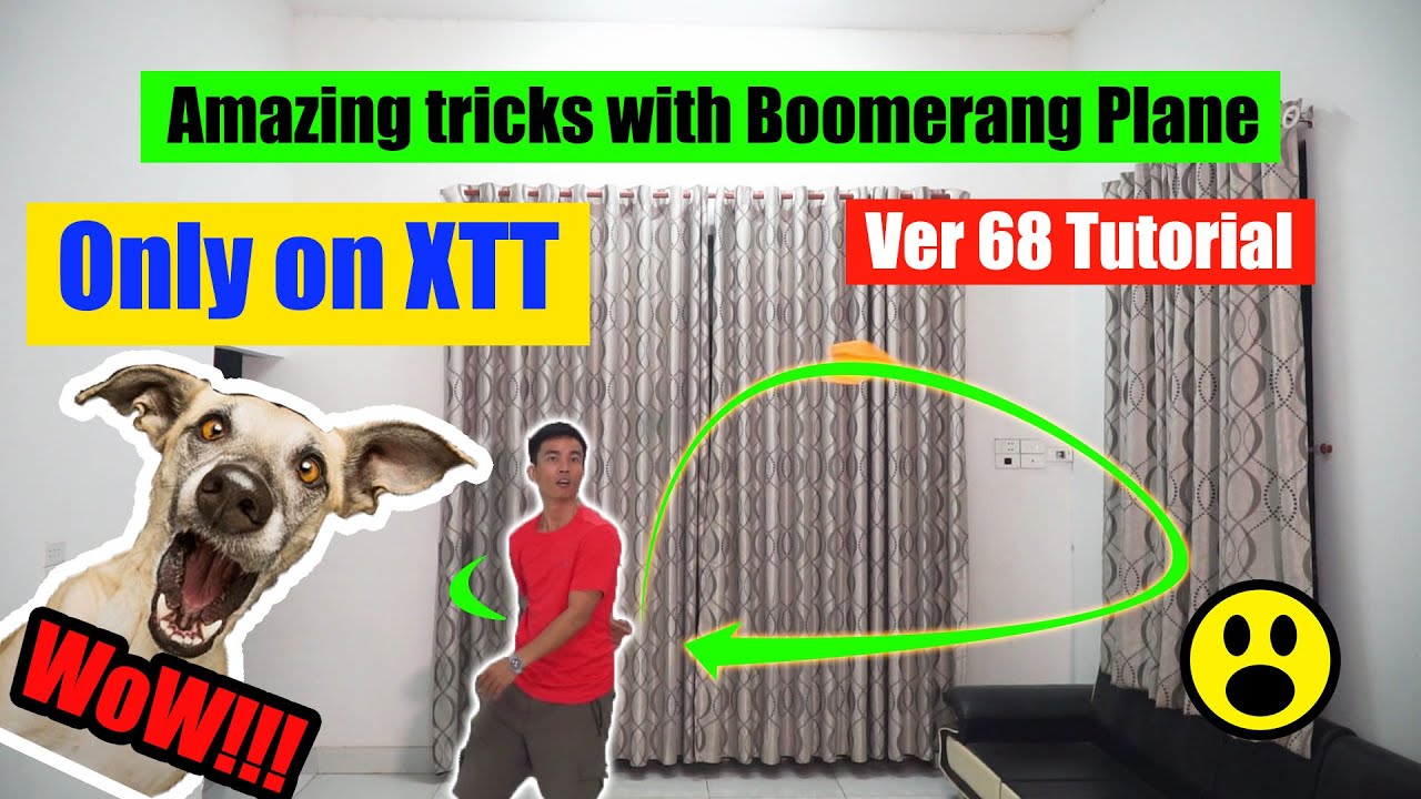 Hướng Dẫn L&agrave;m M&aacute;y Bay Boomerang XTT Ver 68, #BoomerangPlane #XTT #XTTplane