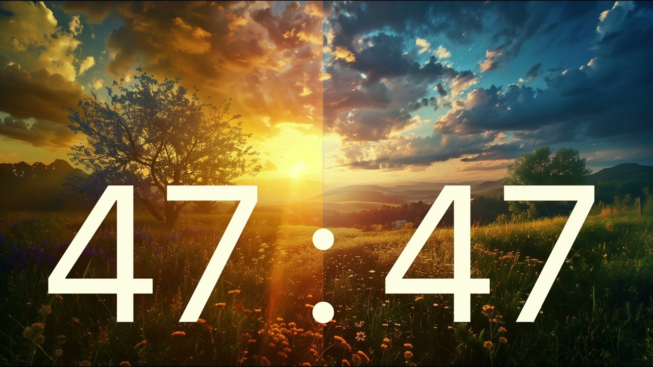 🌸 60-Minute Spring Forward Timer ⏳ | Countdown for Focus, Study, or Relaxation