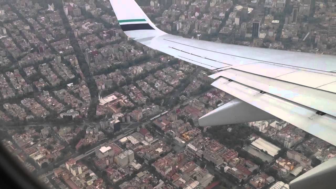 Alaska Airlines landing Mexico City