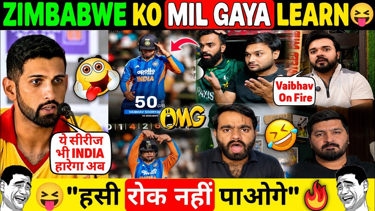 😂 Vaibhav Sooryavanshi Smashes Fastest 50 (18)  🔥 Pak Media Can't Believe It 😱 Reaction Pak